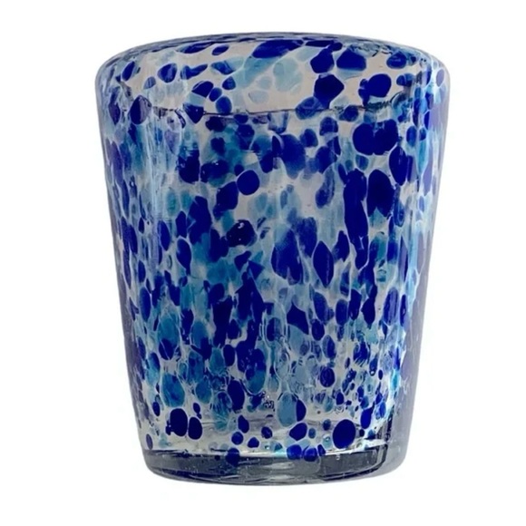 Blue Speckled Glass Art Piece - Picture 4 of 13